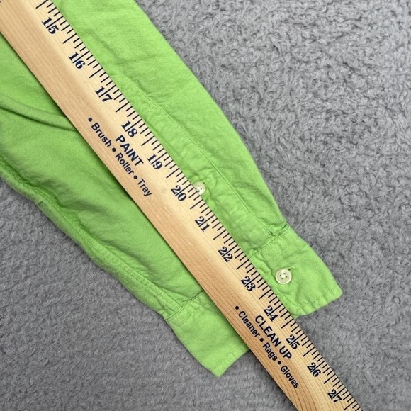Ralph Lauren Shirt Mens Large Green Button Up Long Sleeve Pony Logo Casual - Picture 12 of 13